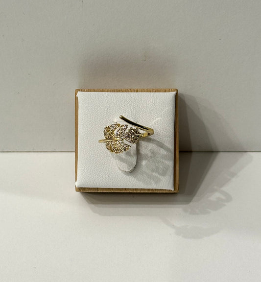 Bague dorée – Leaf Light