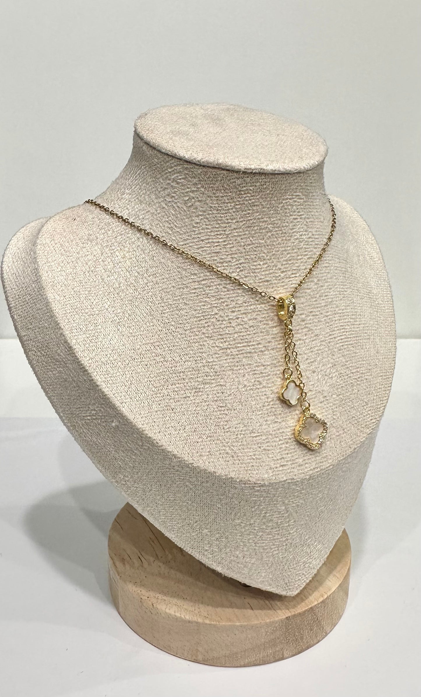 Collier doré – White Clover