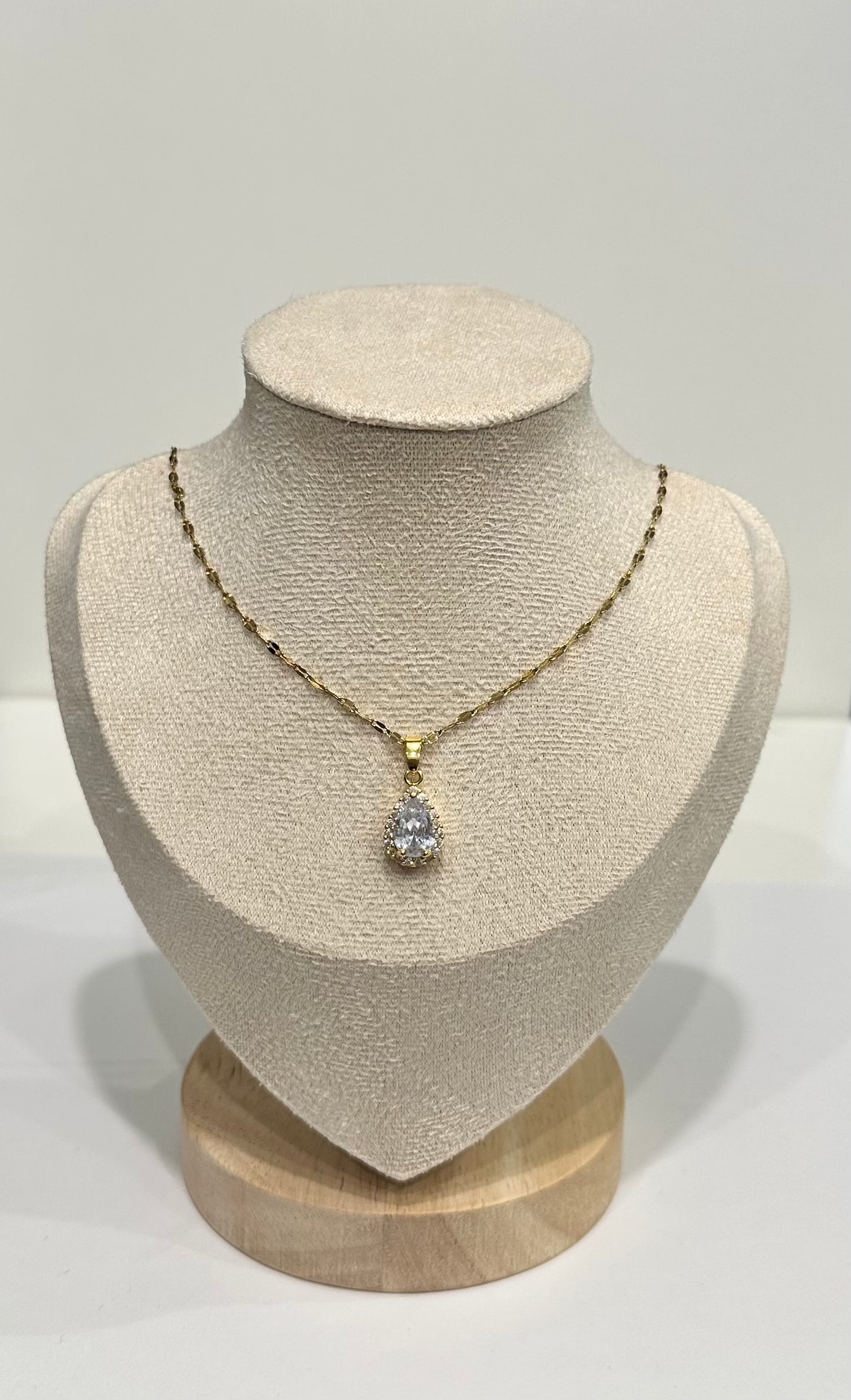 Collier doré – Crystal Drop