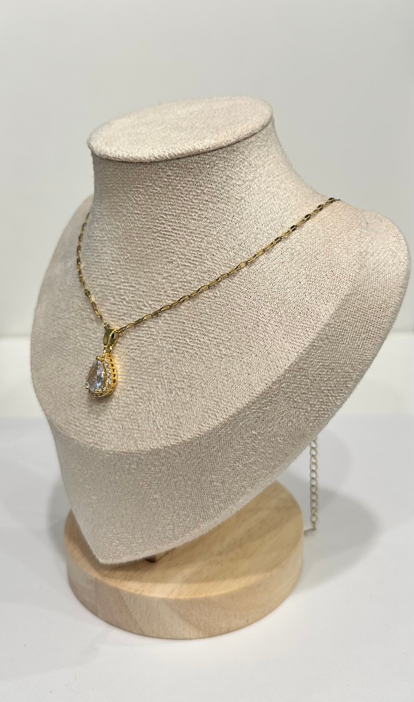 Collier doré – Crystal Drop