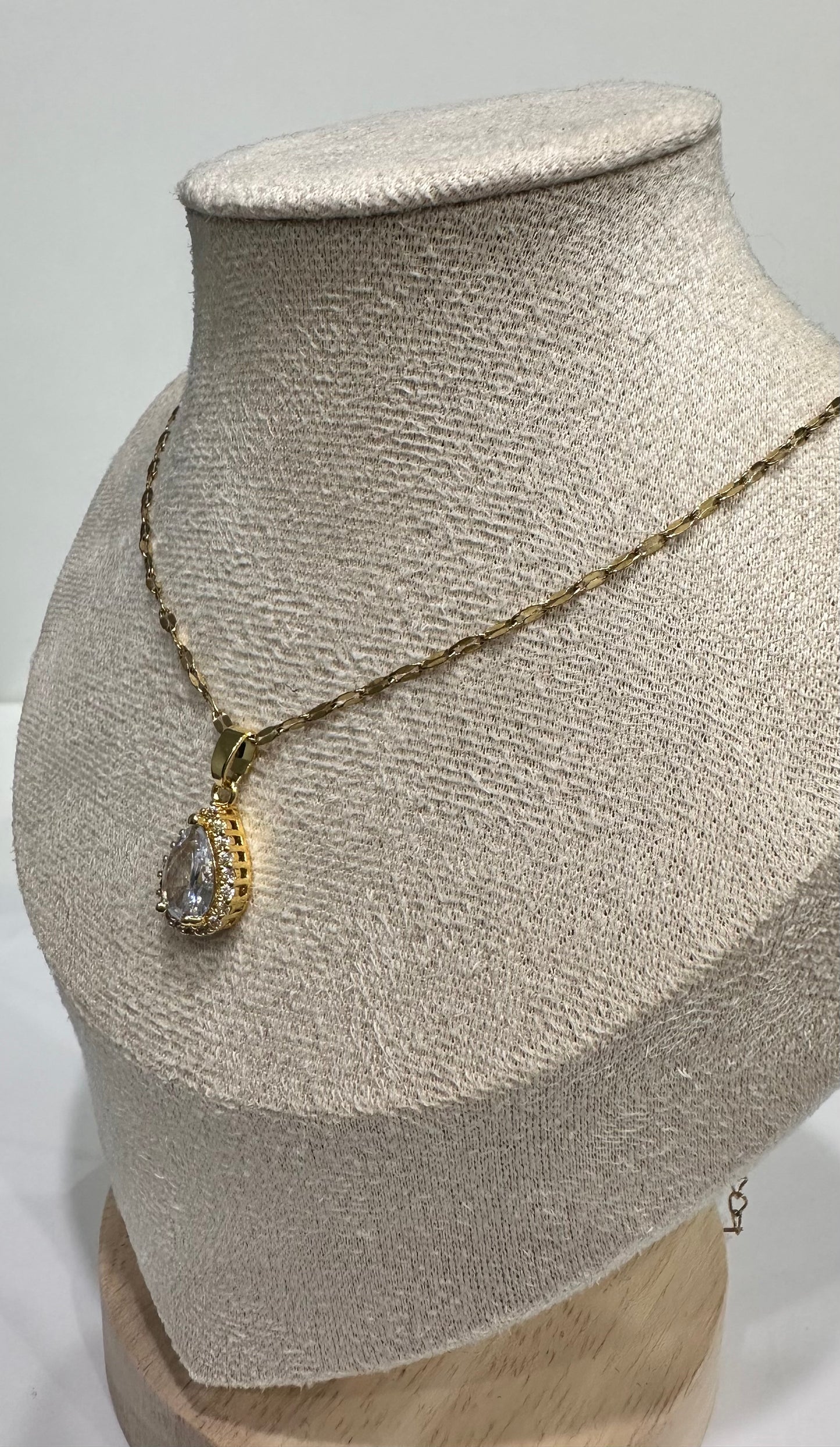 Collier doré – Crystal Drop