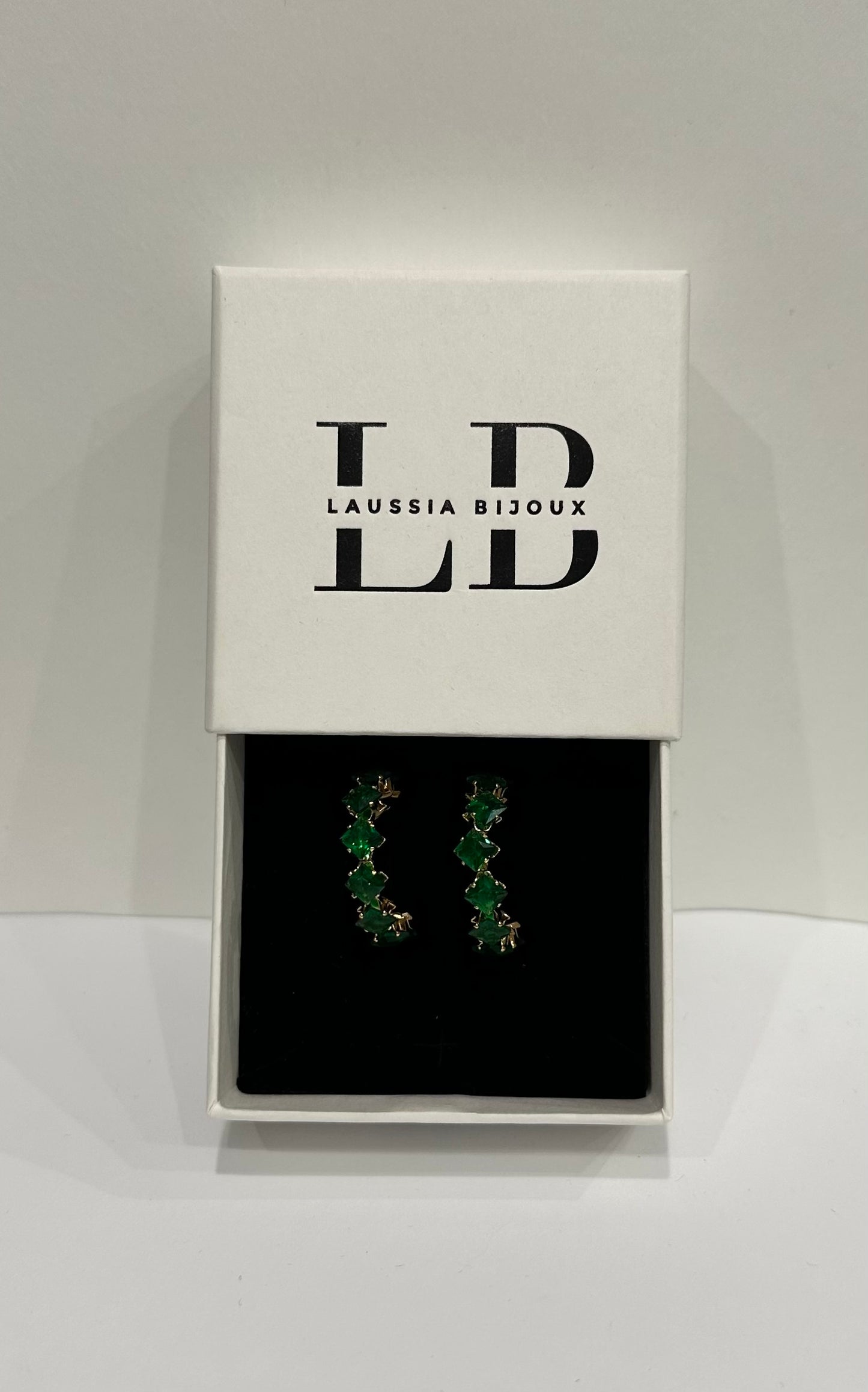 Boucles d’oreilles dorées – Crystal Hoop