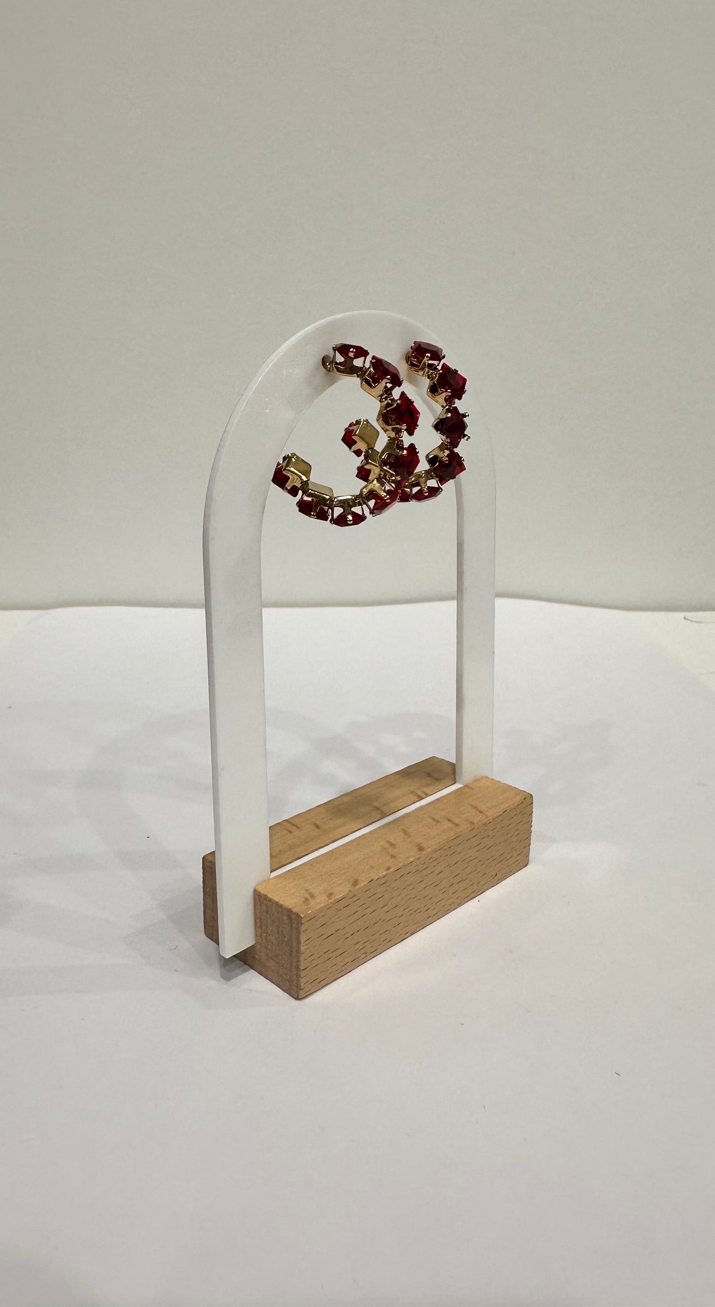 Boucles d’oreilles dorées – Crystal Hoop