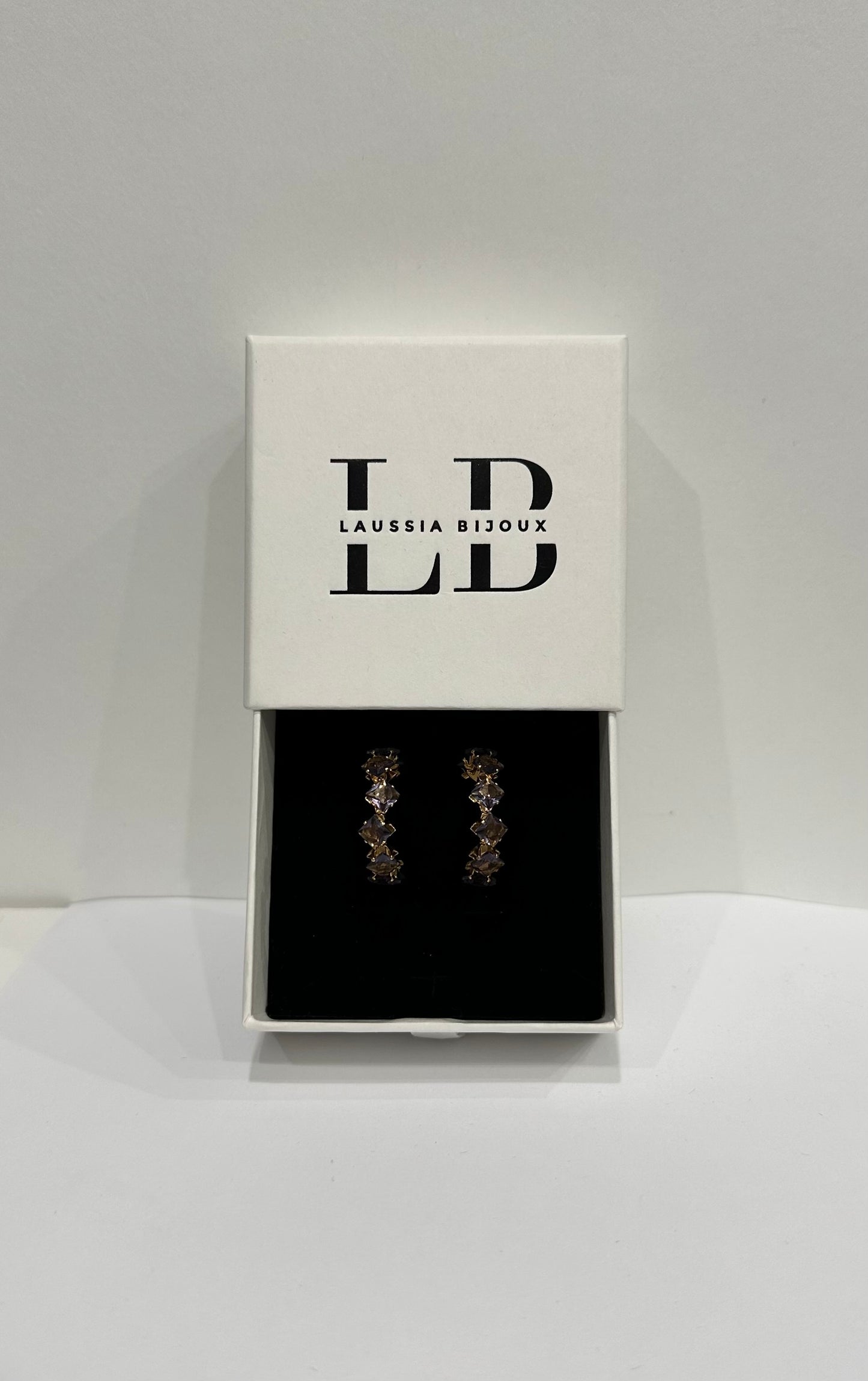 Boucles d’oreilles dorées – Crystal Hoop