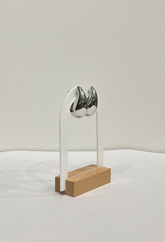 Boucles d’oreilles argentées – Silver Drop