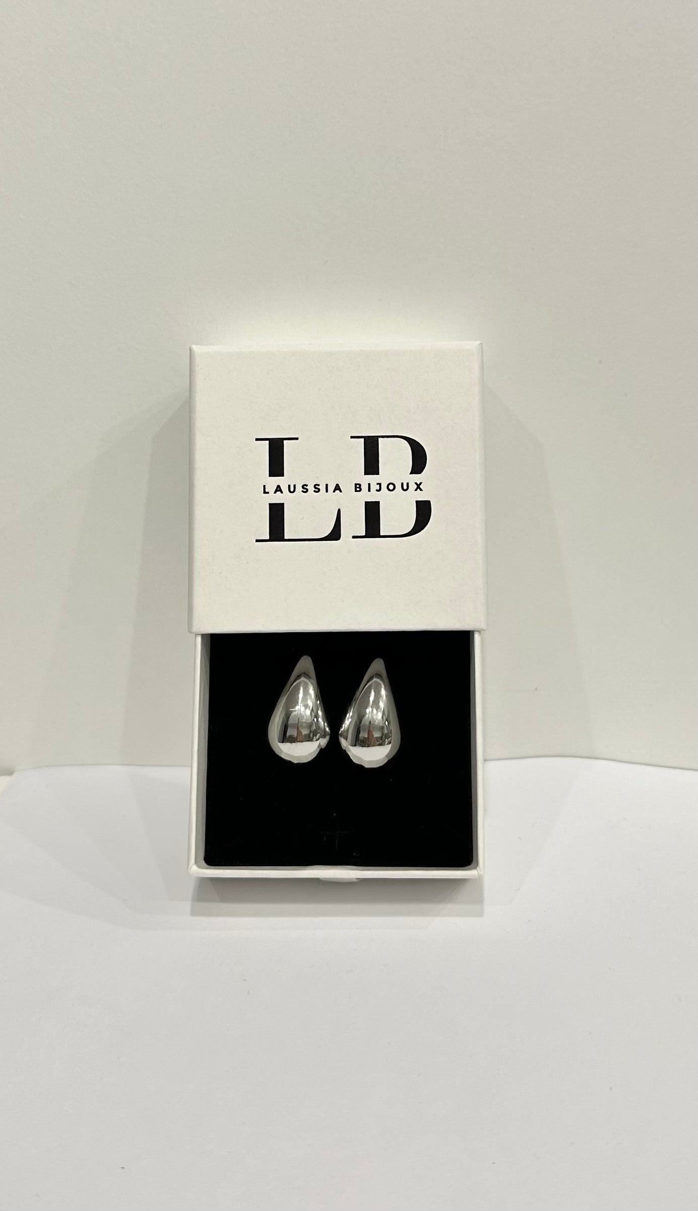 Boucles d’oreilles argentées – Silver Drop